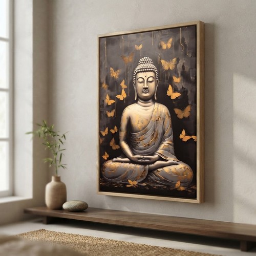 Buddha meditation canvas - meditation,
