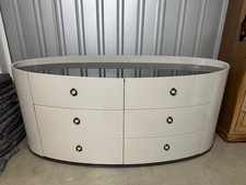 Modern Grey Curved Chest of