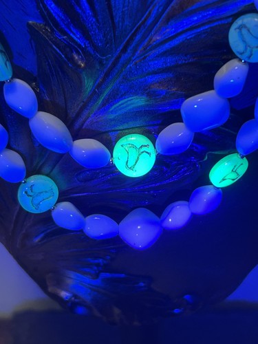Aqua uranium glass - aqua,