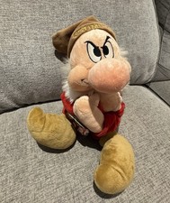 Disney Store EXCLUSIVE Grumpy Dwarf Soft Toy Plush Snow White Seven Dwarfs