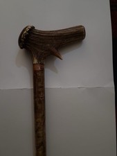 Deer Antler And Walnut Handle With Hazel Shank 39 Inches