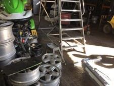 Tall  Step Ladder 15 Steps & Platform With hand rails - Good Condition