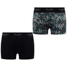Ted Baker 2-Pack Raffe Mens Black/Green Printed Boxer Trunks 274806_ASSORTED