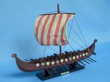 Wooden Viking Drakkar Model