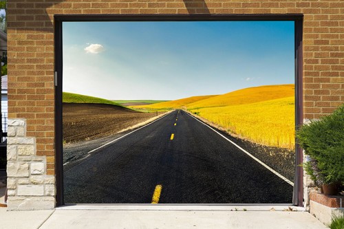 Yellow hillside road - 3d, n087