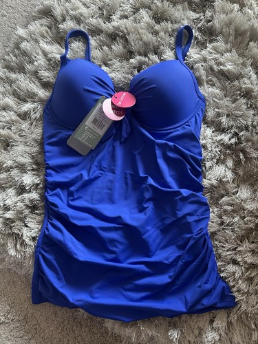 Moontide contours blue - blue, tankini