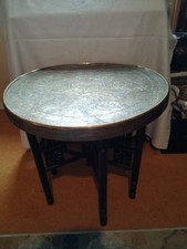 Antique Foldable (Islamic Or Indian?) Coffee Table 60cm, 56cm Height