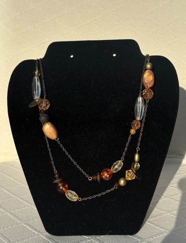 Layered amber acrylic - amber,