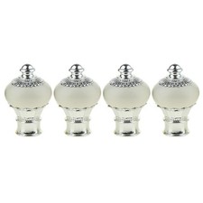 4 Pieces Decorative Elegant Design Window Curtain Rod End Drapery Guide Pole