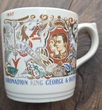 Coronation mug - King GEORGE & Queen ELIZABETH  Dame Laura Knight. 1937