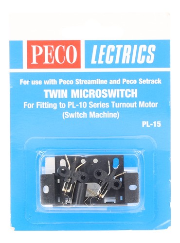 Peco twin microswitch - pl-15,