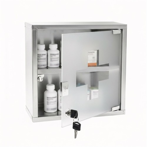 Wall mounted medicine cabinet - mounted,