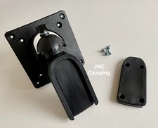 Pivoting Black TV Bracket & Wall Mount Caravan Motorhome Campervan Boat 88083