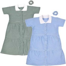 Girls 2 Pack Gingham School