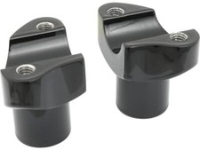 CCE Motorcycle Motorbike Straight Forged Risers Black Powder Coated - 2 x 1 Inch