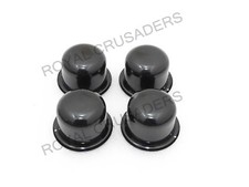 4 BLACK FRONT REAR WHEEL