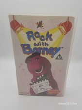 Barney the Dinosaur - Rock With Barney - VHS Purple Video Tape (Rare Version)