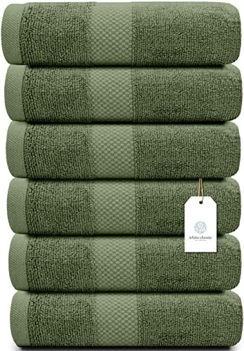 Luxury hand towels sage - ,
