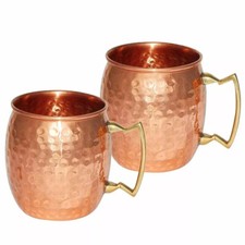 100% Copper Hammered Mule
