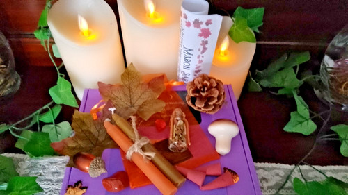 Autumn mabon altar - altar, decorations