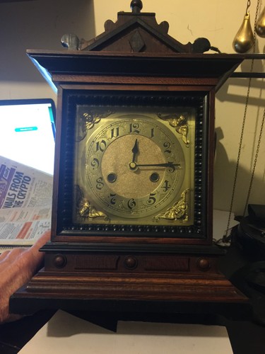 Antique junghans mantel clock - mantel,