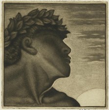 Cecil French (1879-1953) Pencil Signed Mezzotint