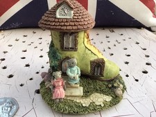 Vintage Academy Shoe Lace Lane Mouse Mice Family In Boot Ornament Boxed Unused