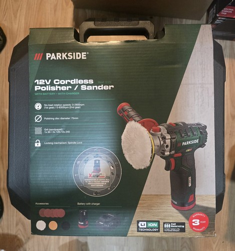 Parkside 12v cordless polisher - parkside,