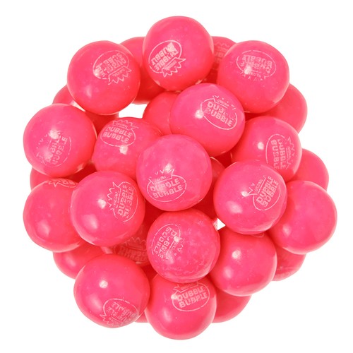Pink lemonade gumballs 1in - lemonade, ~