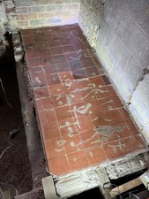 6” x 6” Red Quarry Tiles 5/8” & 7/8” Thick: Qty 49