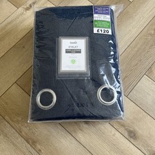 Dunelm - Boucle Navy, lined