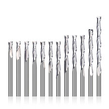 2 Flute Carbide Spiral CNC Router Bits 4mm 6mm Shank End Mill for Wood Cutter