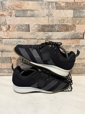 Adidas Adipower Weightlifting Shoes Black & White Size 10 UK