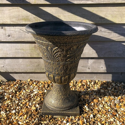 Fleur urn planter - urn, black
