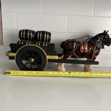 Vintage Shire Horse and Barrel