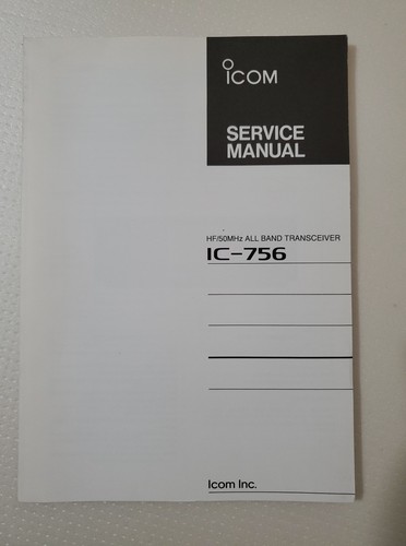 Original icom 756 service - original, ic-756