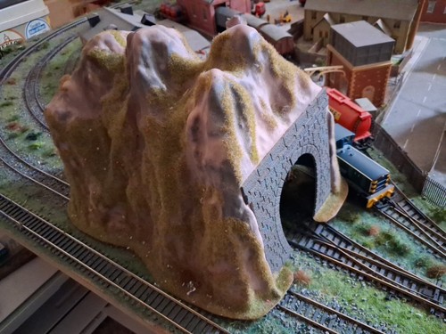 Model railway single track - model,