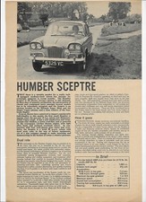 1963 Humber Sceptre (Mk. 1): 4-page "The Motor" magazine road test