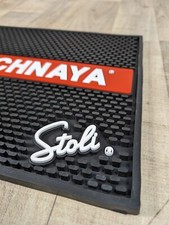 Stolichnaya Stoli Bar Runner Rubber Drip Mat Home Bar Pub Man Cave - Free UK P&P