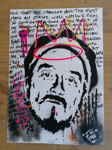Original art stencil graffiti - original,