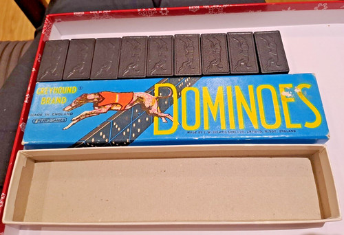 Vintage game dominoes set - game,