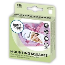 Kood 3L Home Hobby Photo white Mounting Adhesive Squares (Stickers) x500 pcs -UK