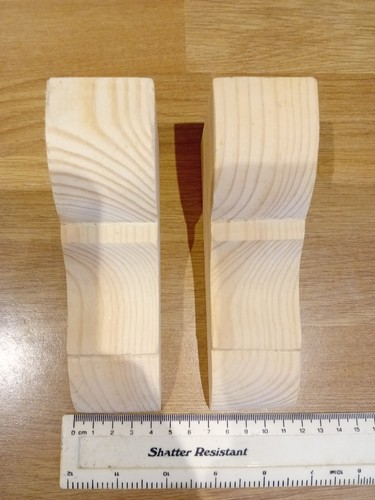 Wooden corbels pair - wooden,