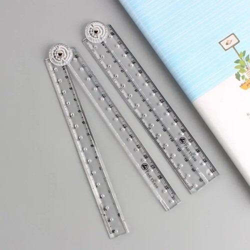 Folding acrylic ruler - ruler, portable