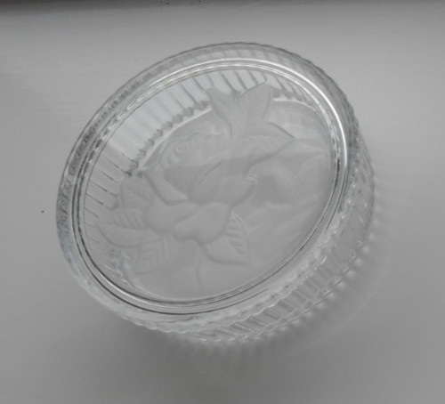 Vintage oval crystal - oval, cut