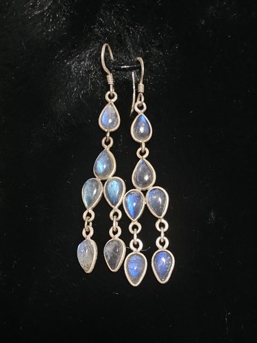 Rainbow moonstone chandelier - moonstone,
