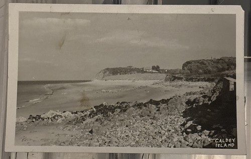 Caldey island tenby postcard - caldey, island,