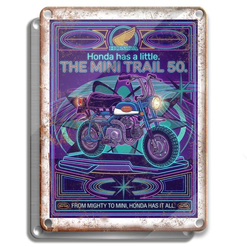 Metal sign honda - -, mini