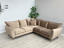 Sofology - GABRIELLE Style Fabric 2 Corner 2 Sofa, Latte - RRP £2,599