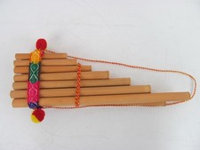Vintage bamboo pan flute - bamboo,